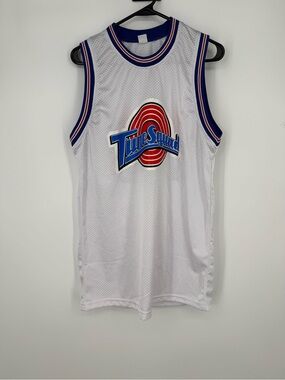 Tune Squad “Lola” White Sleeveless Basketball Jersey size small